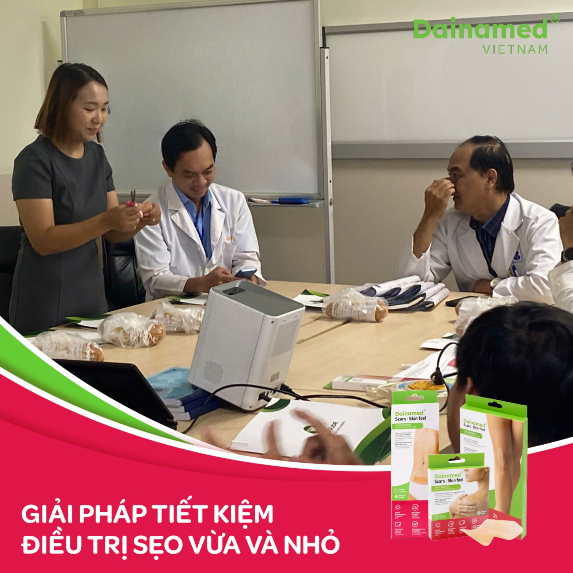 GIỚI THIỆU GIẢI PHÁP NGỪA SẸO TỪ MIẾNG DÁN SẸO DAINAMED TẠI BỆNH VIỆN UNG BƯỚU