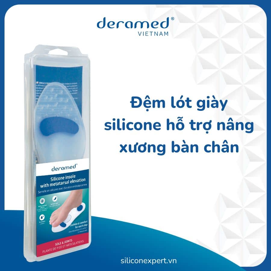 ĐẾ LÓT GIÀY SILICONE HỖ TRỢ NÂNG XƯƠNG BÀN CHÂN