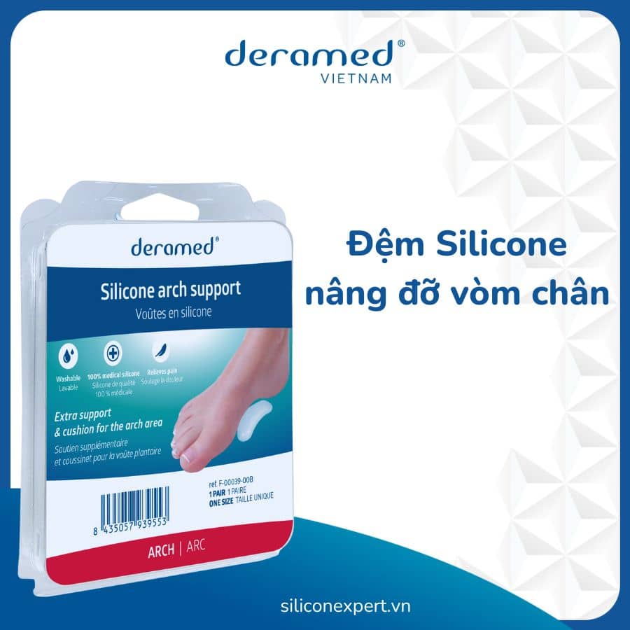 ĐỆM SILICONE NÂNG ĐỠ VÒM CHÂN