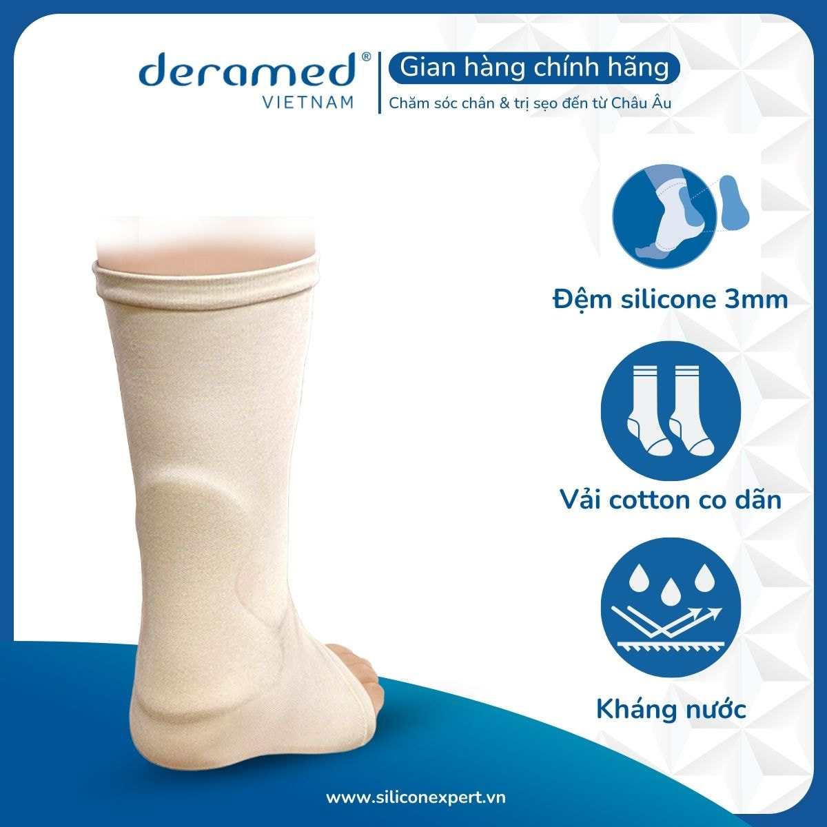 Tất bảo vệ gân Achilles & Cẳng chân Deramed Vietnam mang đến giải pháp tối ưu
