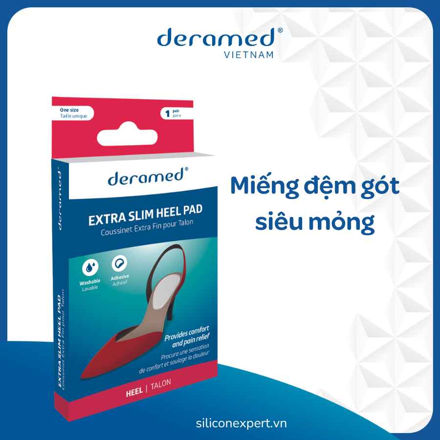 MIẾNG ĐỆM GÓT CHÂN SIÊU MỎNG DERAMED