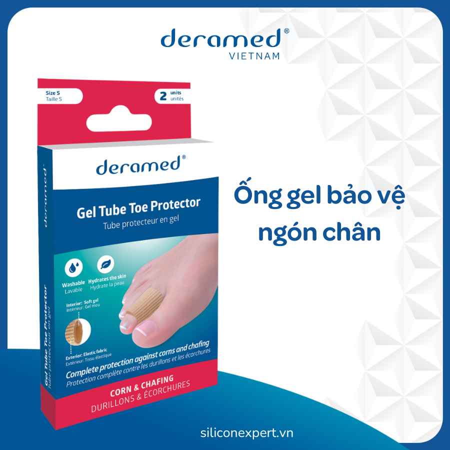 ỐNG GEL BẢO VỆ NGÓN CHÂN DERAMED