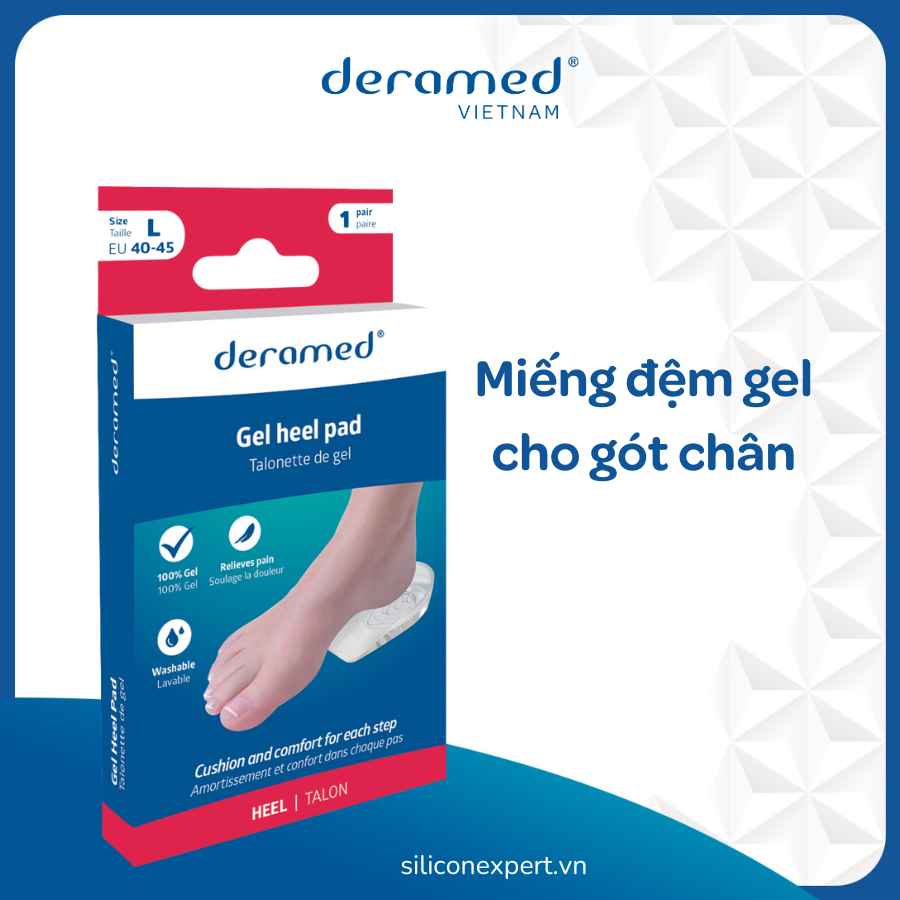 ĐỆM GÓT CHÂN TRONG SUỐT DERAMED