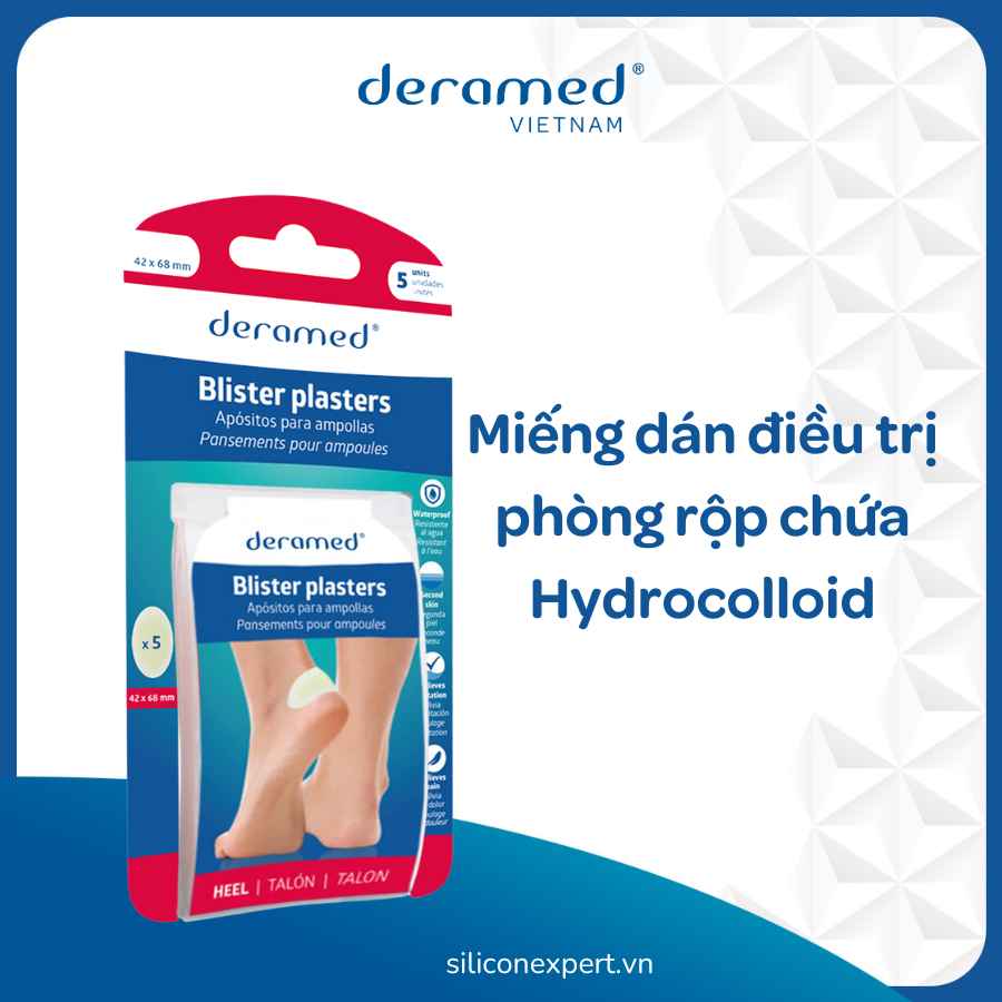 MIẾNG DÁN GÓT CHÂN ĐIỀU TRỊ PHỒNG RỘP DERAMED